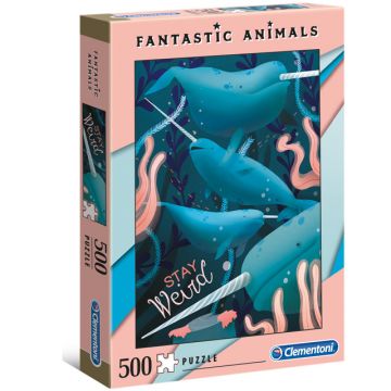 Fantastic Animals - Narwhal, 500 pc puzzle